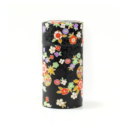 Japanese Tea Canister - Ornamental Bloom