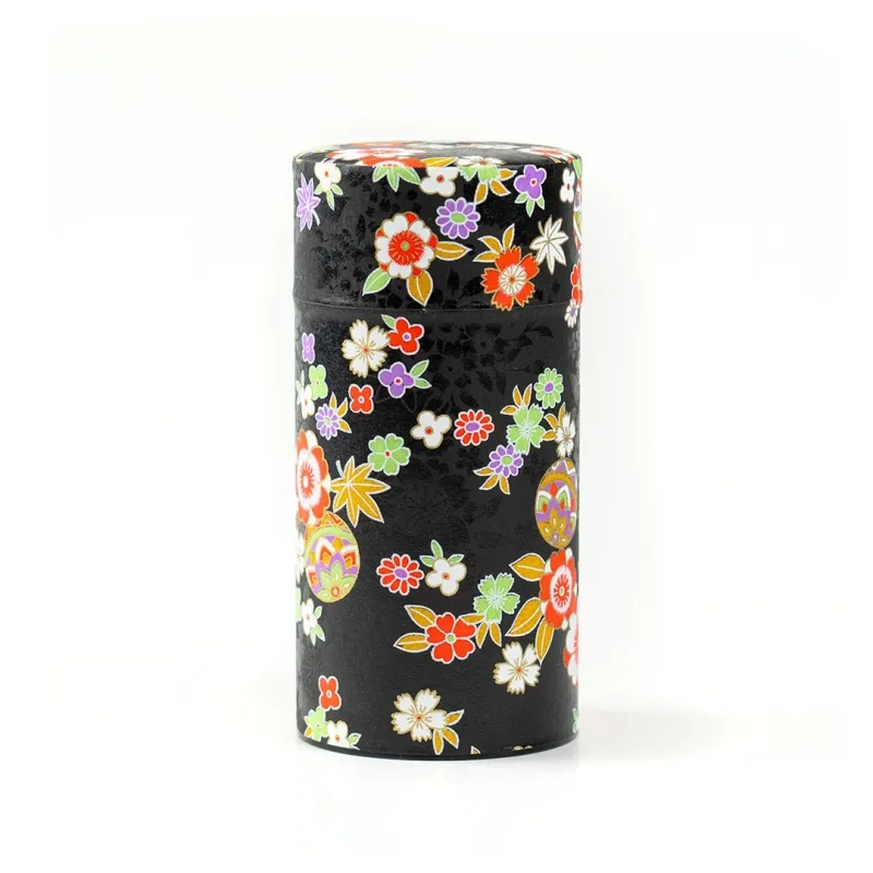 Japanese Tea Canister - Ornamental Bloom