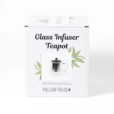 Full Leaf Glass Infuser Teapot