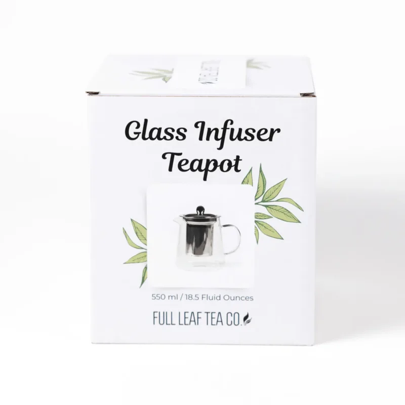 Full Leaf Glass Infuser Teapot