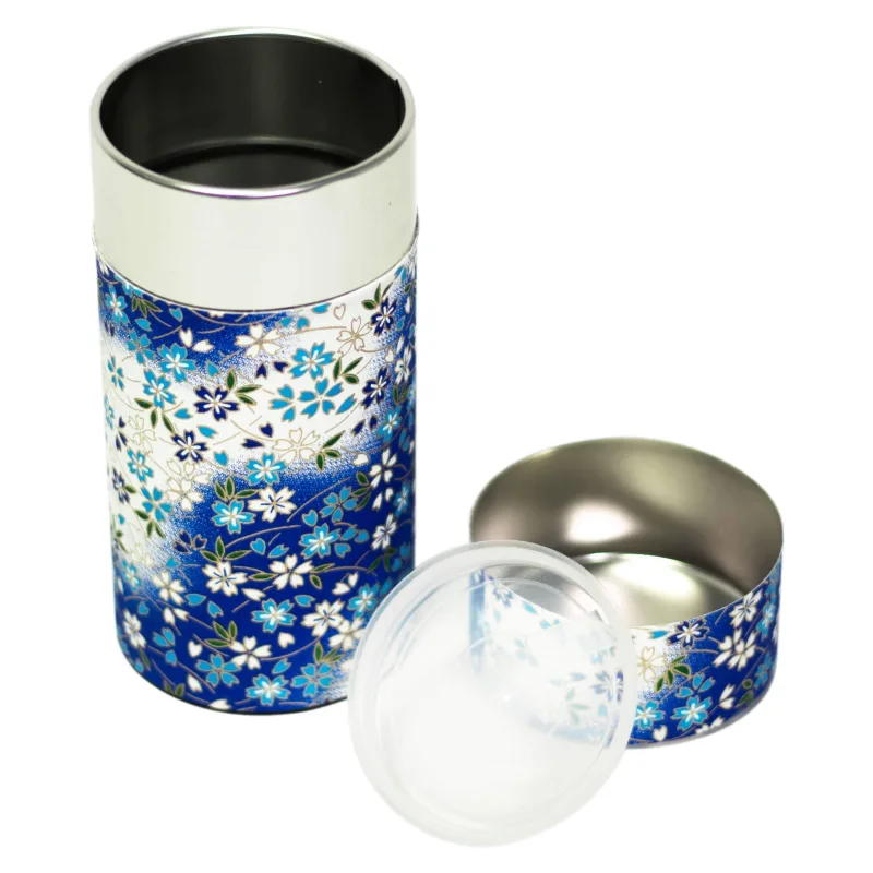 Japanese Tea Canister - Flowers