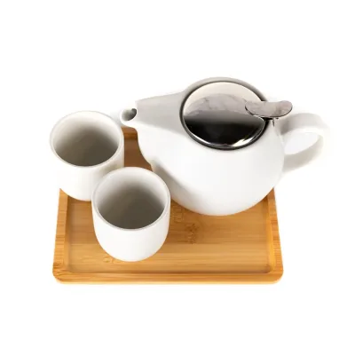 Set de té de cerámica mate (varios colores)