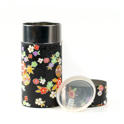 Japanese Tea Canister - Ornamental Bloom