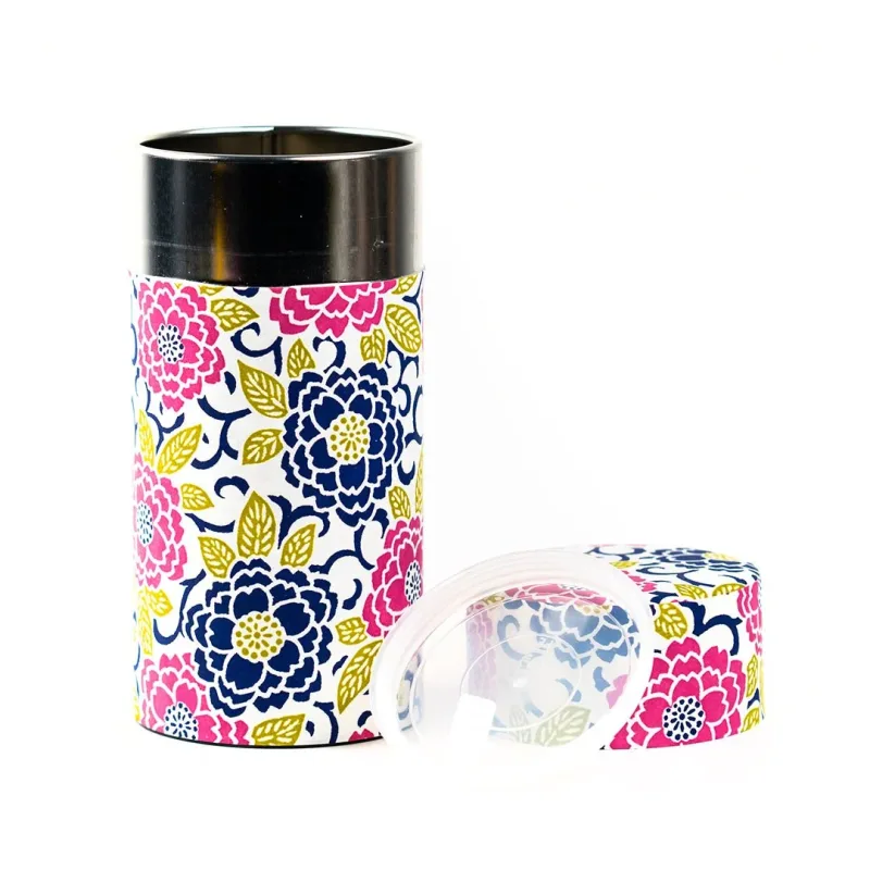 Japanese Tea Canister - Blushing Blossoms