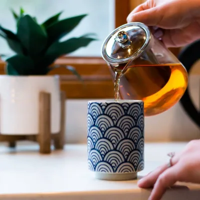 Full Leaf Glass Infuser Teapot