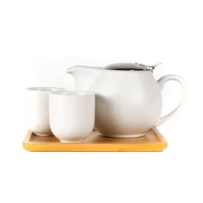 Set de té de cerámica mate (varios colores)