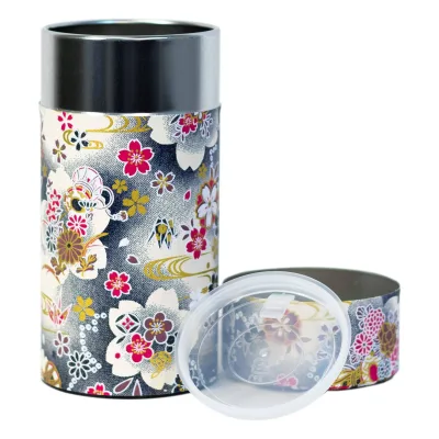 Japanese Tea Canister - Japanese Floral